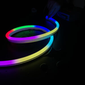SPI WS2811 RGB 8x17mm Side Bending Recessed IP44 Silicone Led Neon Flex